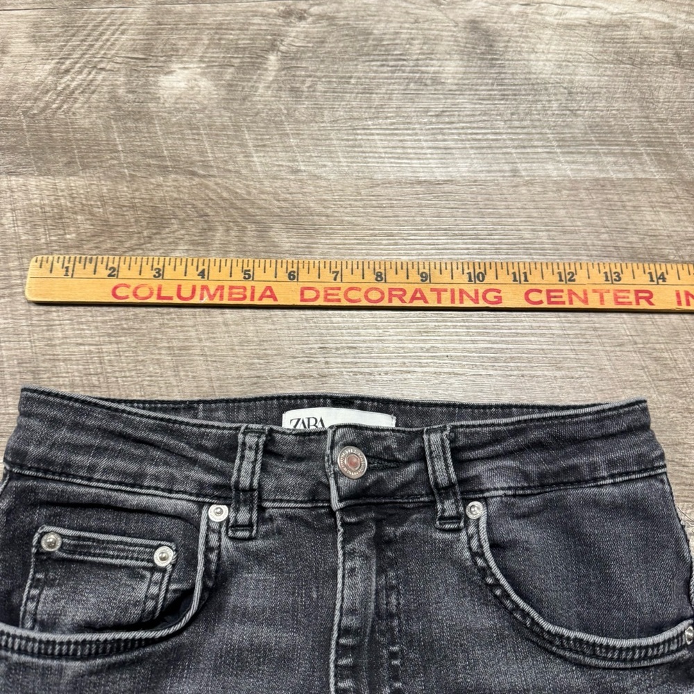 Zara Black High Waist Jeans Size 4 - Picture 5 of 8